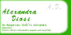 alexandra diosi business card